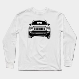 Grand Cherokee Sketch Art Long Sleeve T-Shirt